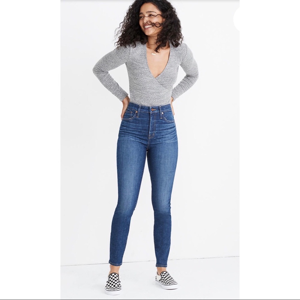 Madewell Curvy high rise skinny blue denim 30